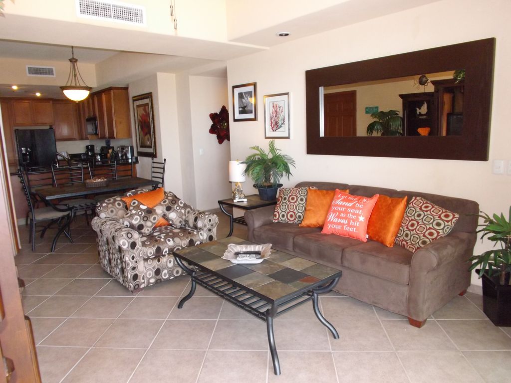 Beautifully adorned couches in the living room